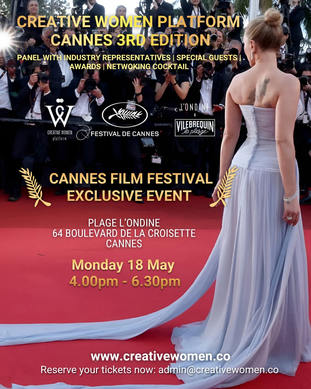 Creative Women Platform Exclusive Cannes Event – Panel, Awards & Networking Experience